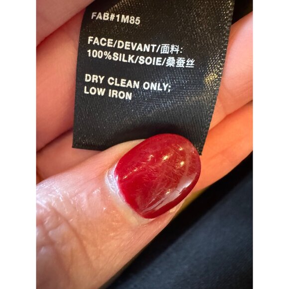 Lafayette 148 Pants Women XL Tan Khaki Silk Elastic Waist Wide‎ Leg Trousers - Picture 9 of 9